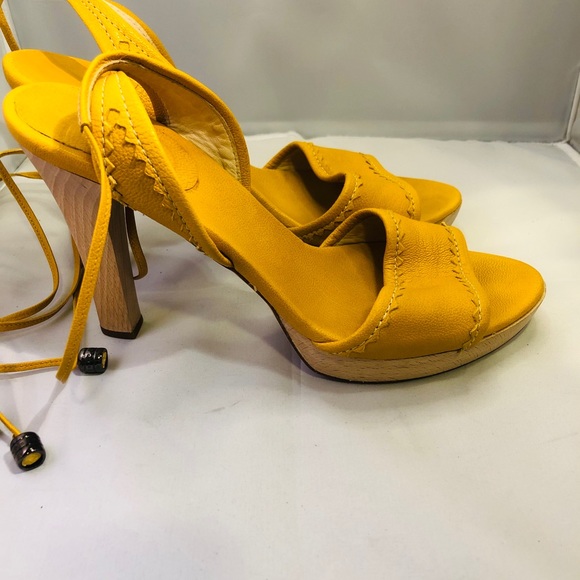 Hugo Boss Shoes Hugo Boss Yellow Sandals Size 8 Us